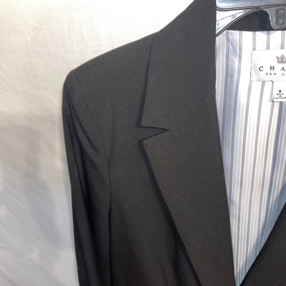 Chaus New York Dress Blazer Women’s Size 8 Black Jacket Polyester Blend - Picture 5 of 12